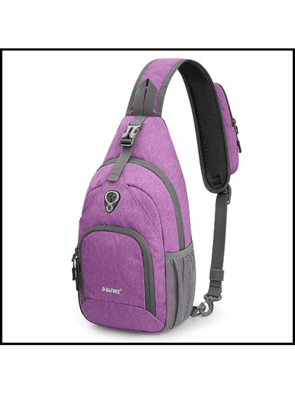 Water-Resistant Polyester Sling Bag RFID Crossbody Backpack Hiking Daypack